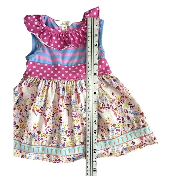 Matilda Jane Brilliant Daydream Lovely Unicorn Tunic Dress Size 2T Spring Easter - Picture 6 of 16